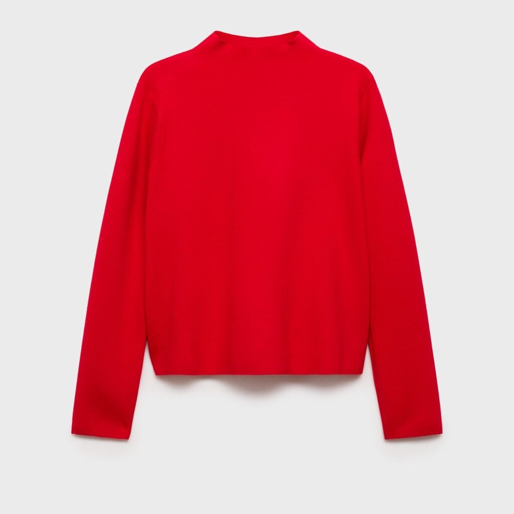 MANGO - Perkins-neck sweater red - S - Woman